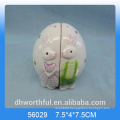 Cutely rabbit designe ceramic candle holder